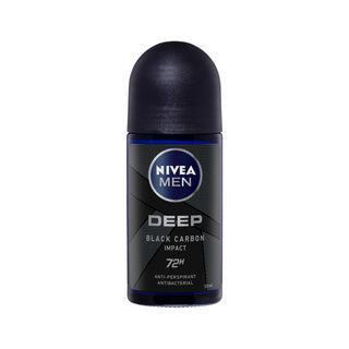 Nivea Men Deep Black Carbon Impact 72H Anti - Perspirant  Roll On 50ml