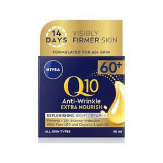 Nivea Q10 Anti-Wrinkle Extra Nourish Replenishing Night Cream 50ml