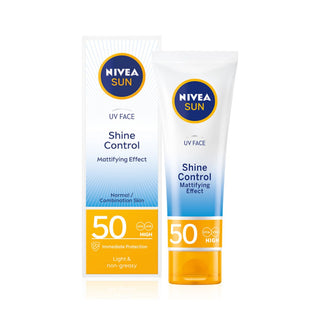 Nivea Sun UV Face Shine Control SPF 50 Mattifying Sunscreen For Normal to Combination Skin 50 ml