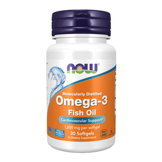 Now Omega-3 Fish Oil 1000mg Per 30 Softgels