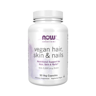 Now Vegan Hair , Skin & Nails 90 Veg Capsules