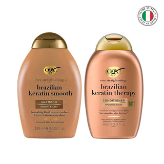 OGX Brazilian Keratin Therapy Shampoo & Conditioner 385ml Bundle Pack