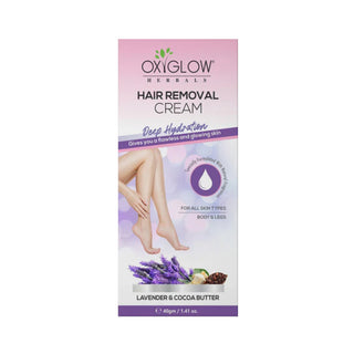 Oxy Glow Lavender & Cocoa Butter Hair Removal Cream 40g