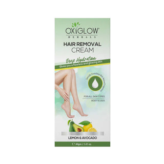 Oxy Glow Lemon & Avocado Hair Removal Cream 40g