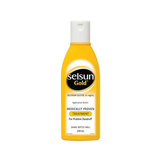 Selsun Gold Medically Proven Treatment Shampoo For Problem Dandruff 200ml