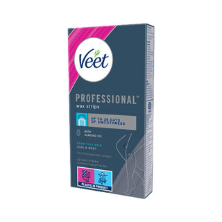 Veet Wax Strips Hair Removal for Sensitive Skin 20 Pack