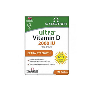 Vitabiotics Ultra Vitamin D 2000 IU Extra Strength Tablets 96 Mini Tablets