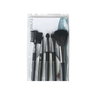 Basicare Cosmetic Tool Kit 5 Cosmetic Brushes & Foundation Sponge