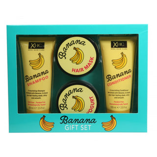 Banana Shampoo & Conditioner & Body Yogurt & Hair Mask Box Set