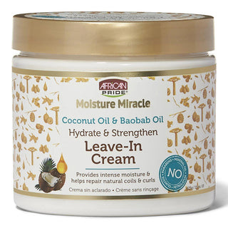 African Pride Moisture Miracle Coconut & Baobab oil Leaving Cream 425g