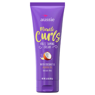 Aussie Miracle Curls Frizz Taming Curl Cream With Coconut & Jojoba 193g
