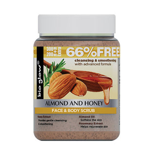 Bio Glow Almond And Honey Face & Body Scrub 500 ml 
