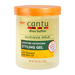 Cantu Shea Butter Maximum Hold Moisture Retention Styling Gel with Flaxseed and Olive Oil 524ml