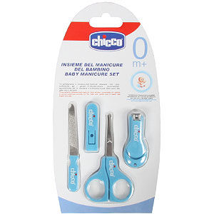 Chicco Child & Baby Manicure Set Scissors Nail Filer & Clippers