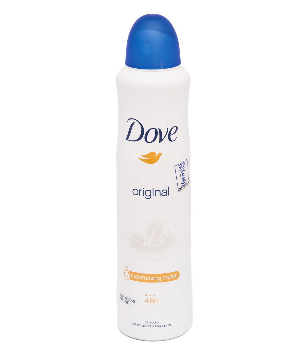 Dove Original Moisturising Cream Antiperspirant Deodorant Spray 250ml Essentials.lk