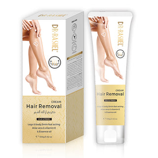 Dr. Rashel Silk & Fresh Hair Removal Cream With Aloe Vera Vitamin E & Essence Oil 100g