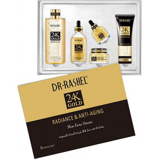 Dr Rashel 24K Gold Radiance & Anti - Aging Skin Care 5 Pieces Gift Set