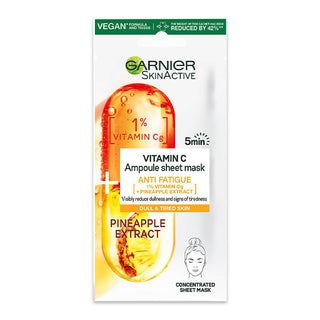 Garnier Anti Fatigue Ampoule Sheet Mask Pineapple Vitamin C