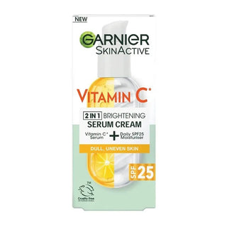 Garnier Skin Active Vitamin C 2 in 1 SPF 25 Brightening Serum Cream 50ml