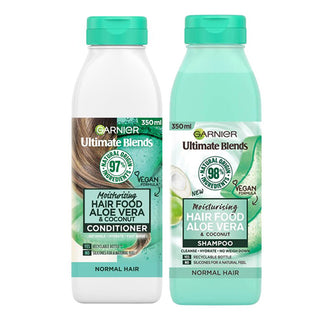 Garnier ultimate blends hair food Aloe Vera & Coconut  shampoo conditioner for normal hair 350 ml