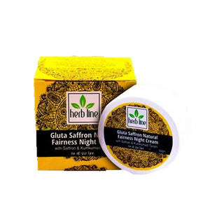 Herbal Line Gluta Saffron Natural Fairness Night Cream 50g