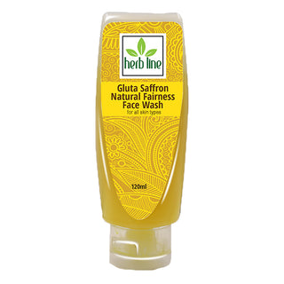 Herbal Line Saffron Natural Fairness Face Wash 120Ml