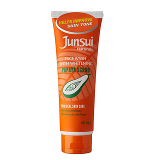 Junsui Natural Face Wash Papaya Scrub 100g
