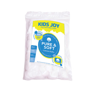 Kids Joy 300 Cotton Balls Zip Pack