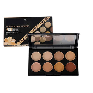 Kiss Beauty 3 in 1 Professional Highlighter & Contour Set