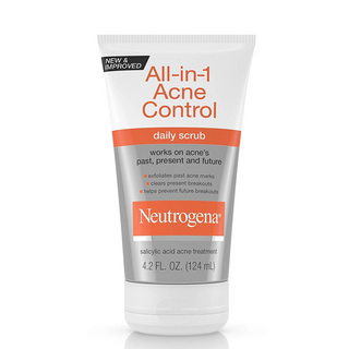 Neutrogena All-In-1 Acne Control Daily Face Scrub 124ml