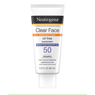 Neutrogena Clear Face Liquid Lotion Sunscreen for Acne-Prone Skin SPF 50