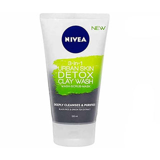Nivea 3 In 1 Urban Skin Detox Clay Wash 150ml