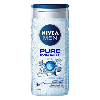 Nivea Men Pure Impact 3 In 1 Shower Gel  250ml
