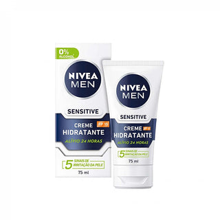 Nivea Men Sensitive Face Moisturiser Relief Shave Skin Protection 75ml