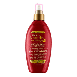 OGX Frizz-Free + Keratin Smoothing Oil Miracle Gloss Spray 200ml