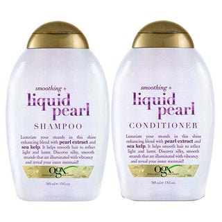OGX Smoothing + Liquid Pearl Shampoo and Conditioner 385ml