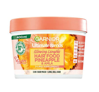 Garnier Ultimate Blends Glowing Lengths Pineapple & Amla Hair Food 3-in-1 Hair Mask Treatment