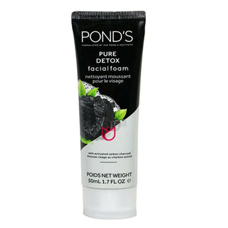 Ponds Pure Detox Facial Foam With Activated Carbon Charcoal 50ml
