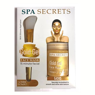 Spa Secrets Gold Gel Face Mask  With Silicone Applicator 140ml