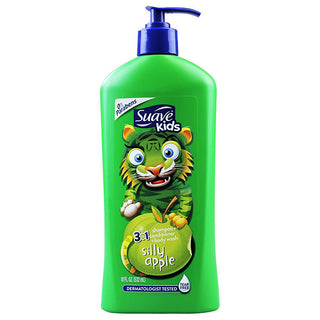Suave Kids 3 in 1 Silly Apple Shampoo + Conditioner + Body wash 532ml