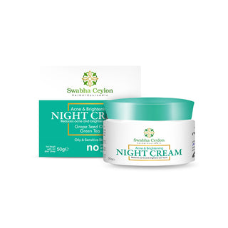 Swabha Ceylon Acne & Brightening Night Cream 25g