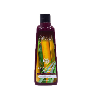 Viana Charcoal Detox with Real Bamboo Charcoal Shampoo for Normal To Oily Hair 200ml