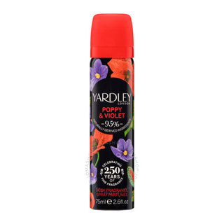 Yardley London Ladies Poppy & Violet Spray 75ml